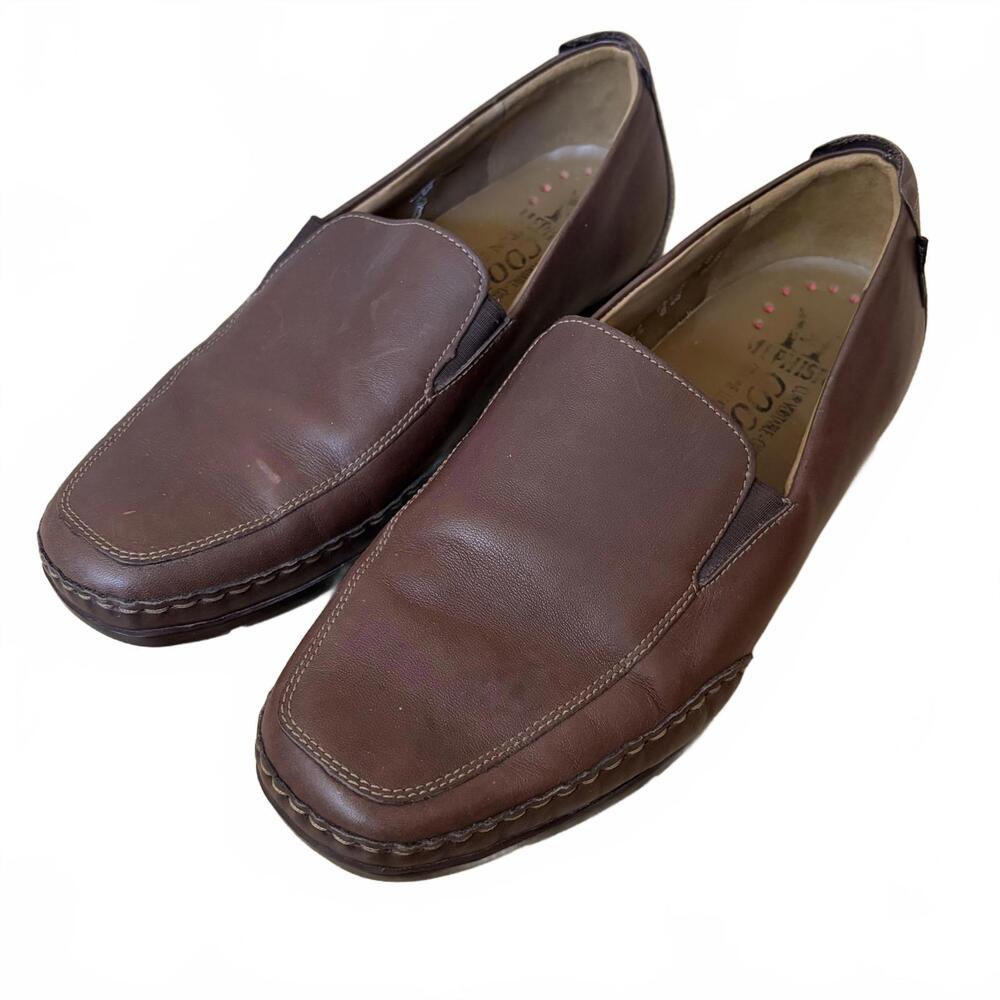 Mephisto Edlef Cool-Air Leather Loafer Shoes Hazelnut Brown Men's Size 8